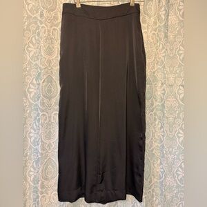 Old Navy Black Sateen Wide Leg Pants